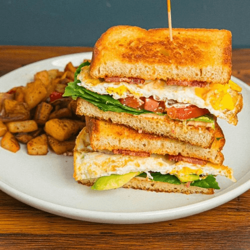 The Overload Breakfast Sandwich.